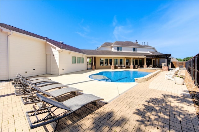 6506 Camillia Ct, Katy, TX 77493 - swimming pool with a patio area and a fenced backyard