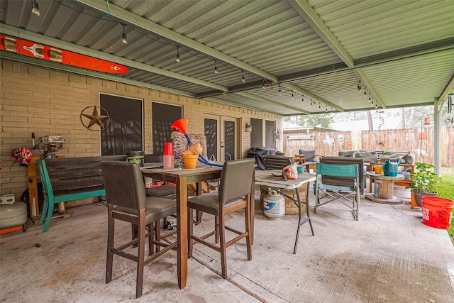 16318 Spinnaker Dr, Crosby, TX 77532 - view of patio featuring outdoor dining space