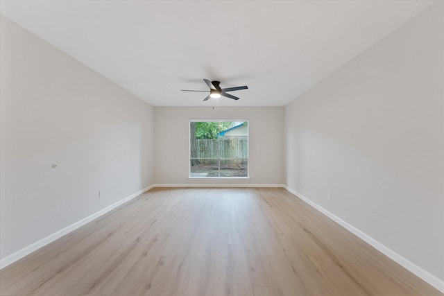 4519 Pineville Ln, Spring, TX 77388 - empty room featuring ceiling fan and light wood-style flooring