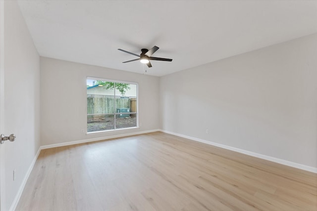 4519 Pineville Ln, Spring, TX 77388 - empty room featuring wood finished floors and a ceiling fan