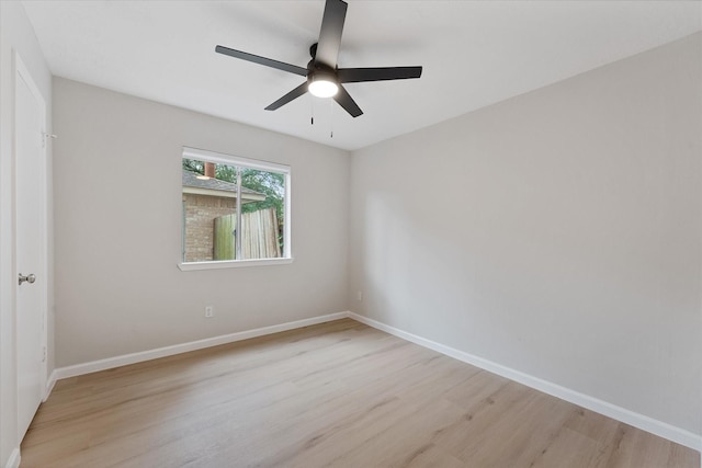 4519 Pineville Ln, Spring, TX 77388 - unfurnished room featuring light wood finished floors and a ceiling fan