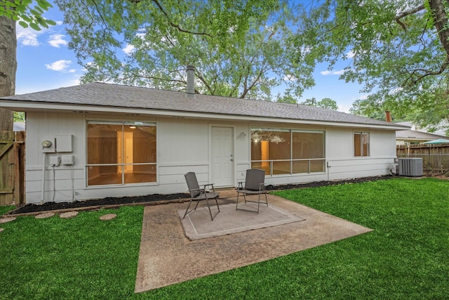 4519 Pineville Ln, Spring, TX 77388 - rear view of house with a patio and roof with shingles