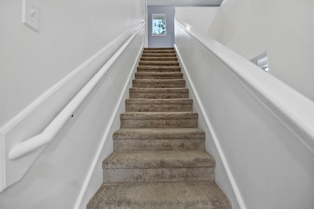 8207 Miramar Crest Ct, Tomball, TX 77375 - stairs featuring carpet