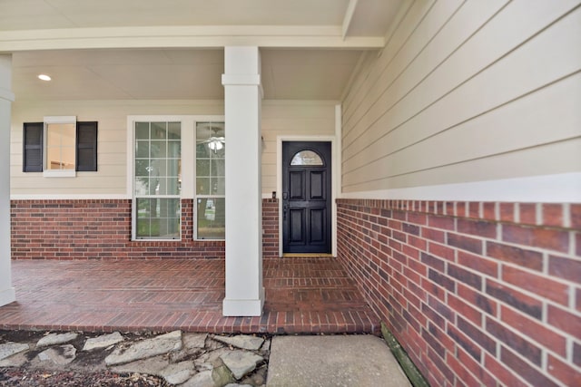 8207 Miramar Crest Ct, Tomball, TX 77375 - entrance to property featuring brick siding and covered porch