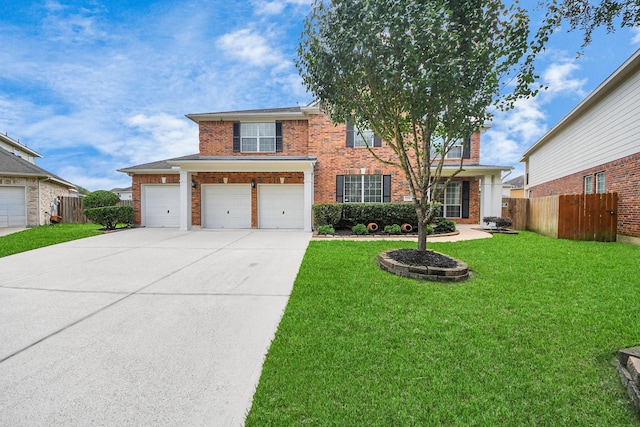 13710 Breezy Meadow Ct, Houston, TX 77044 - traditional home featuring brick siding, driveway, and an attached garage