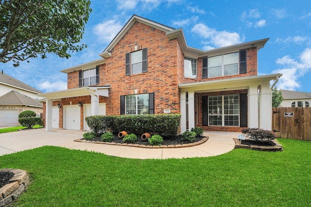 13710 Breezy Meadow Ct, Houston, TX 77044 - view of front of home with driveway and brick siding