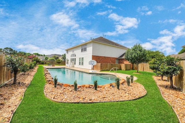 13710 Breezy Meadow Ct, Houston, TX 77044 - view of pool featuring a fenced backyard