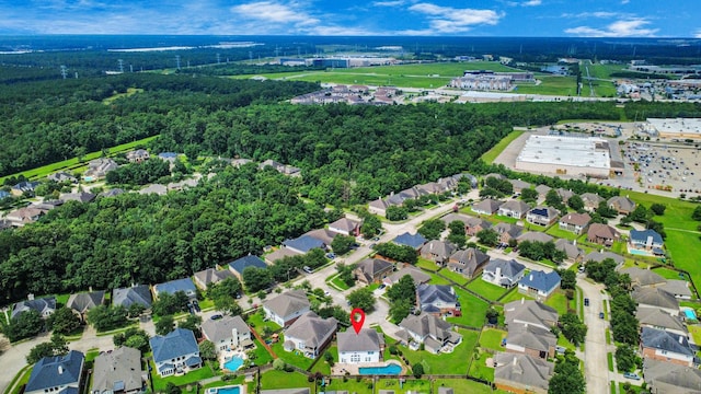 13710 Breezy Meadow Ct, Houston, TX 77044 - aerial perspective of suburban area