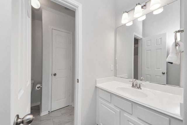 13710 Breezy Meadow Ct, Houston, TX 77044 - bathroom with marble finish flooring and vanity
