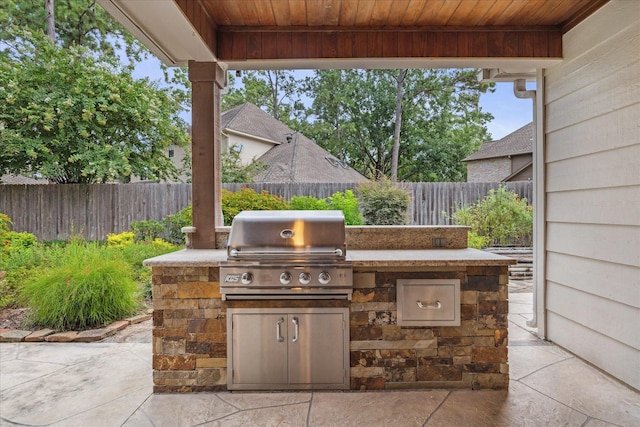 13307 Oddom Ct, Cypress, TX 77429 - fenced backyard with area for grilling and a patio area