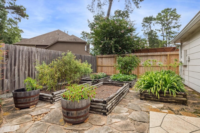 13307 Oddom Ct, Cypress, TX 77429 - fenced backyard with a garden and a patio