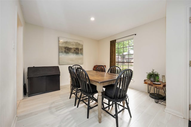 3618 Coltwood Dr, Spring, TX 77388 - dining space featuring light wood-type flooring and recessed lighting