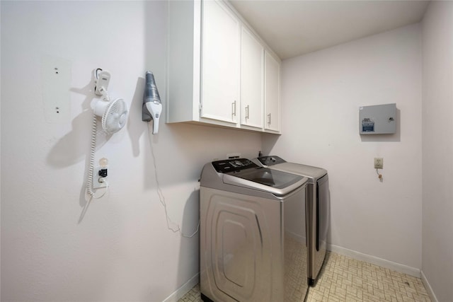 3618 Coltwood Dr, Spring, TX 77388 - washroom featuring cabinet space, washing machine and dryer, and light flooring