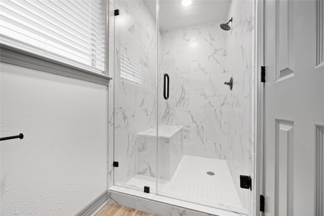 10011 Cliffwood Dr, Houston, TX 77035 - bathroom with a marble finish shower