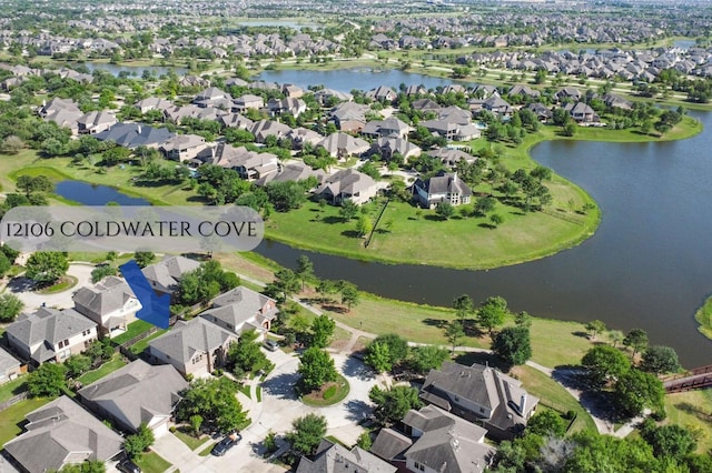 12106 Coldwater Cove Ln, Cypress, TX 77433 - aerial overview of property's location with nearby suburban area