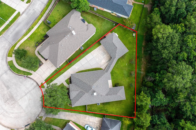 28006 Brendon Trail Ct, Spring, TX 77386 - view of property location with property parcel outlined