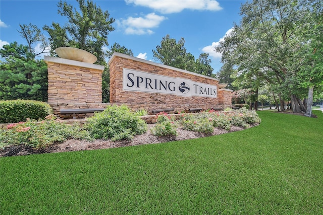 28006 Brendon Trail Ct, Spring, TX 77386 - community sign featuring a yard