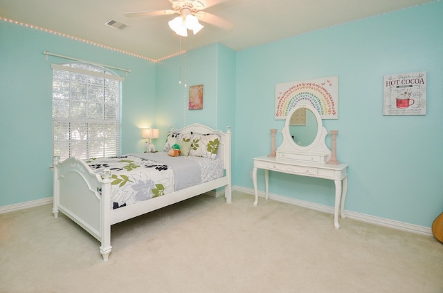 24914 Hazel Ranch Dr, Katy, TX 77494 - carpeted bedroom featuring baseboards and ceiling fan