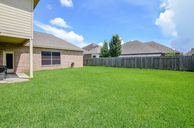 24914 Hazel Ranch Dr, Katy, TX 77494 - fenced backyard with a patio