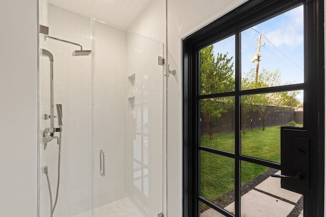 7202 Hartland Ave, Houston, TX 77055 - full bath featuring a stall shower