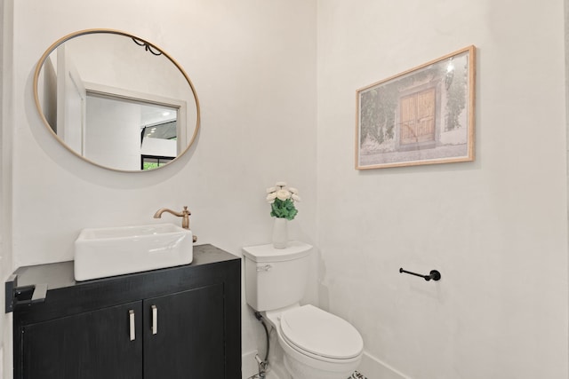 7202 Hartland Ave, Houston, TX 77055 - half bath with vanity and toilet