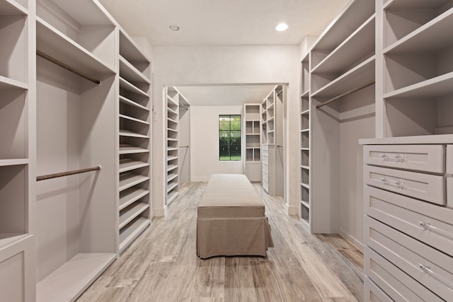 7202 Hartland Ave, Houston, TX 77055 - walk in closet with light wood finished floors