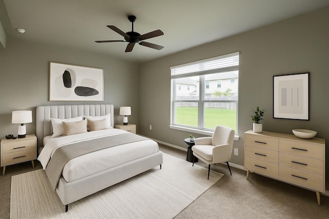 3543 Paganini Pl, Katy, TX 77493 - carpeted bedroom featuring baseboards and ceiling fan