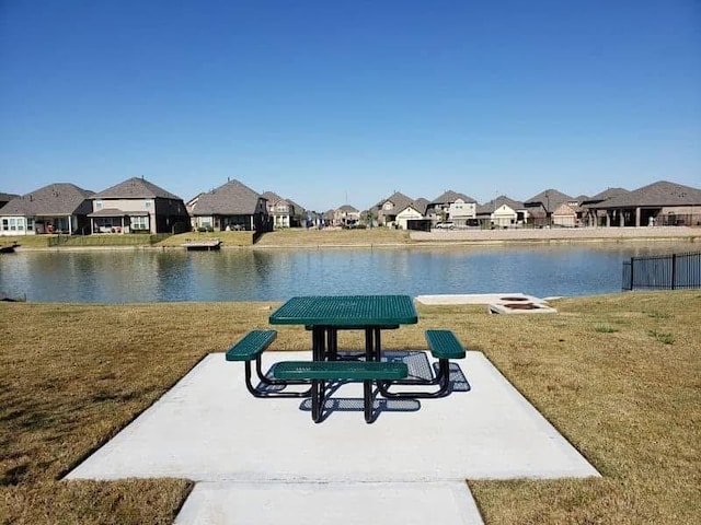 3543 Paganini Pl, Katy, TX 77493 - surrounding community with a residential view, a yard, and a water view