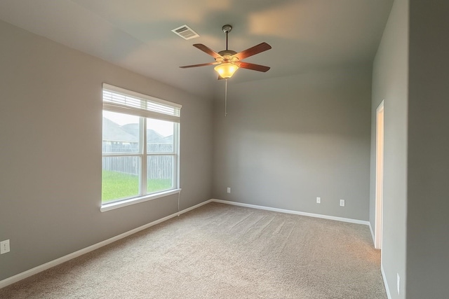 3543 Paganini Pl, Katy, TX 77493 - unfurnished room featuring plenty of natural light, ceiling fan, and carpet floors
