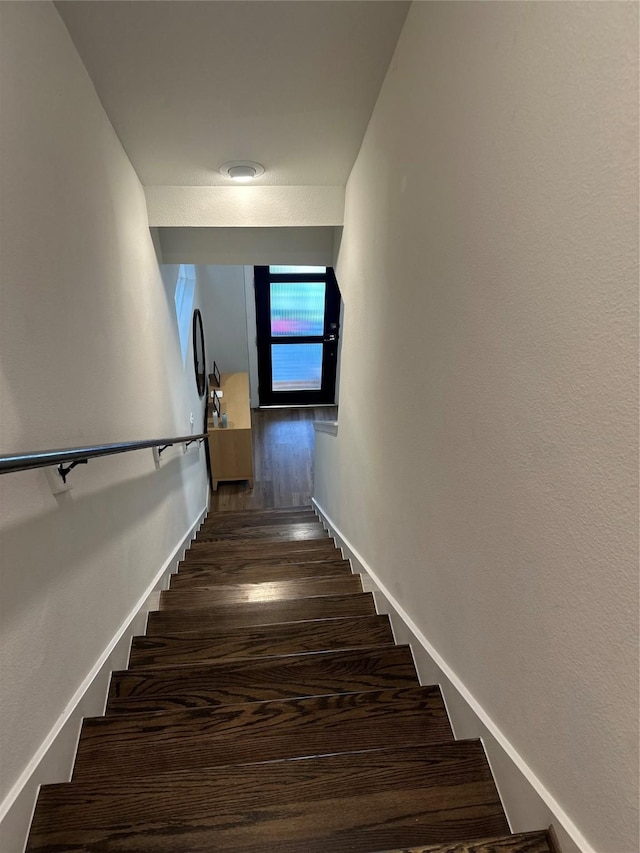 311 Eado Park Cir, Houston, TX 77020 - stairway with wood finished floors and baseboards