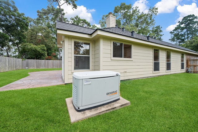 3518 Grove Oaks Dr, Houston, TX 77339 - back of property with a chimney and a patio area