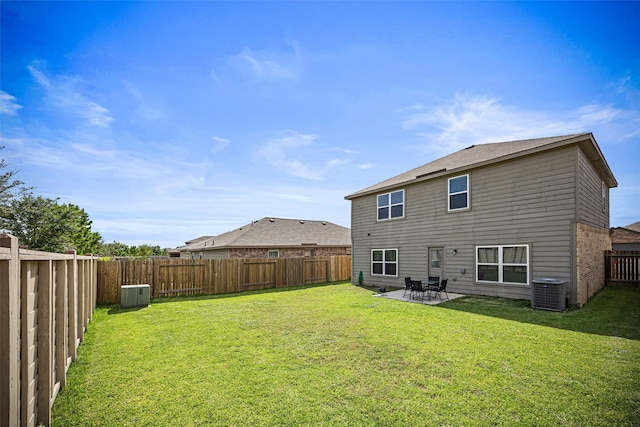 11034 Hillside Creek Dr, Humble, TX 77396 - rear view of house featuring a fenced backyard and a patio area