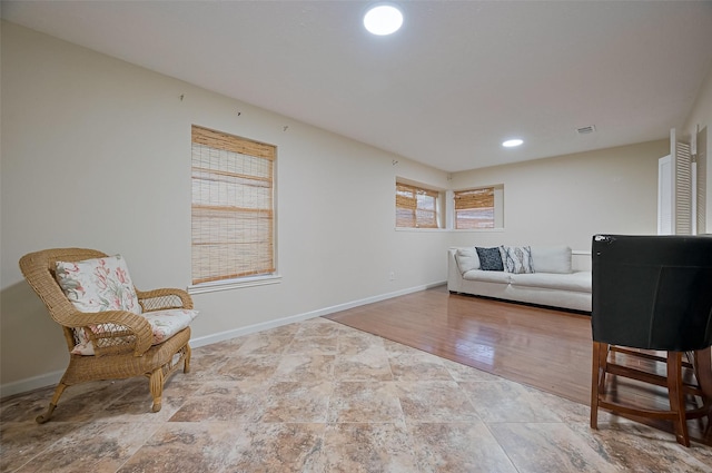 13506 Sherwood St, Sugar Land, TX 77498 - living area with stone finish floors and recessed lighting