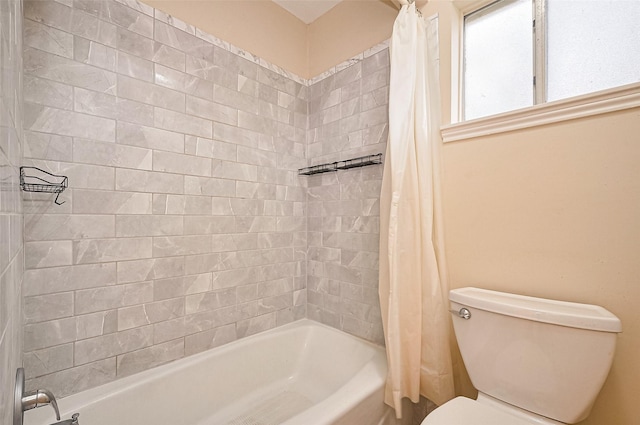 13506 Sherwood St, Sugar Land, TX 77498 - bathroom featuring shower / tub combo and toilet