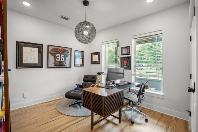 703 Dumble St, Houston, TX 77023 - office space with light wood finished floors and recessed lighting