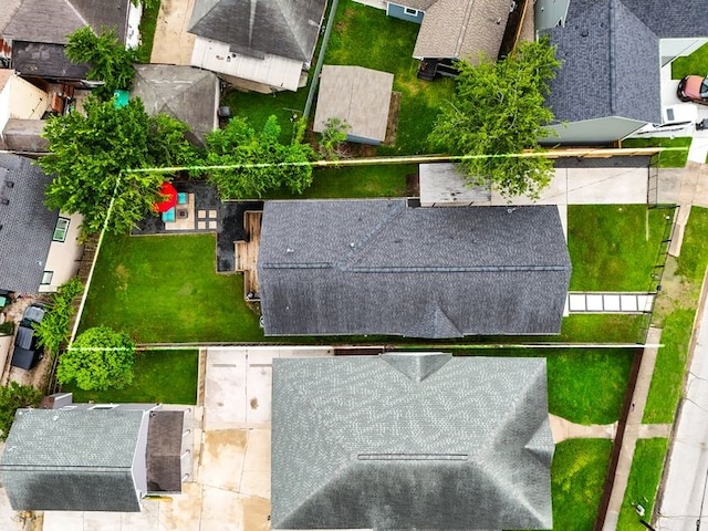 703 Dumble St, Houston, TX 77023 - aerial view of residential area featuring property parcel outlined
