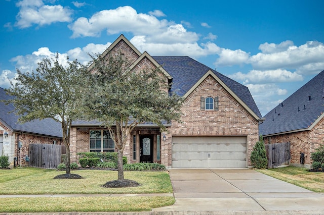 2131 Blossomcrown Dr, Katy, TX 77494 - traditional-style house featuring brick siding, driveway, and roof with shingles