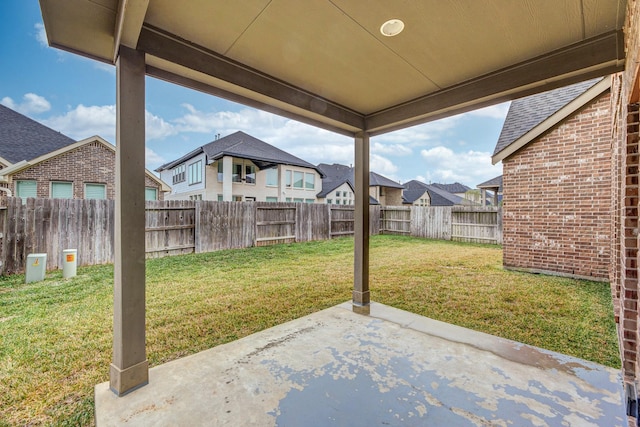 2131 Blossomcrown Dr, Katy, TX 77494 - fenced backyard with a residential view and a patio