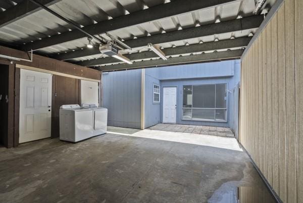 9005 Imogene St Unit C, Houston, TX 77036 - view of patio / terrace with washing machine and dryer