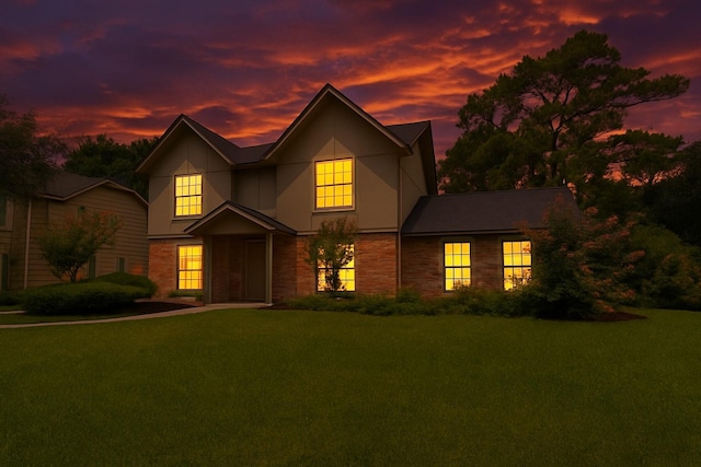 2811 Blue Glen Ln, Houston, TX 77073 - view of front of property featuring a front lawn