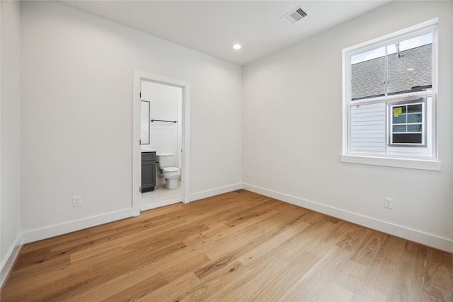 5506B Wheatley St, Houston, TX 77091 - spare room with light wood-style floors and recessed lighting