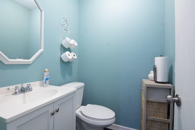 150 Edgewater Way, Point Blank, TX 77364 - half bathroom featuring toilet and vanity