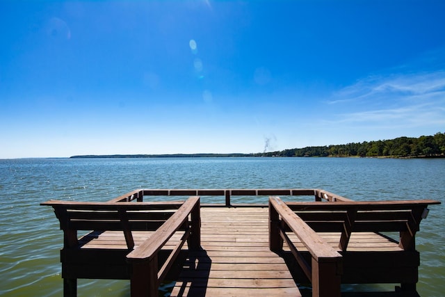 150 Edgewater Way, Point Blank, TX 77364 - dock featuring a water view