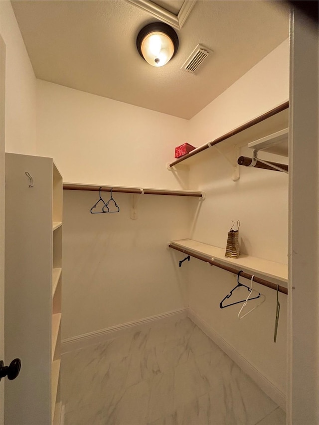 17427 Marigold Dr, Sugar Land, TX 77479 - spacious closet with light marble finish floors