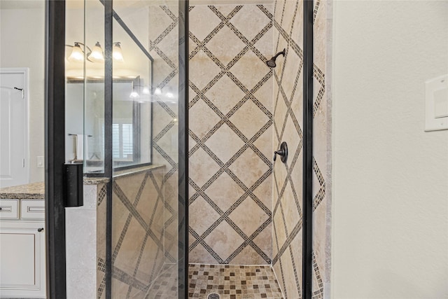3102 Hillside Landing Trl, Katy, TX 77494 - bathroom featuring a stall shower and vanity
