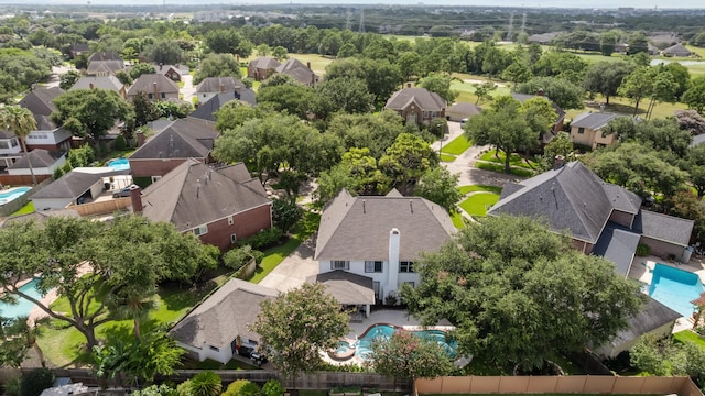 2413 Sawgrass Ct, League City, TX 77573 - aerial view of residential area with a pool