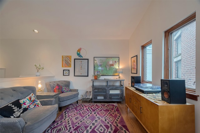 308 Dennis St, Houston, TX 77006 - living area with dark wood-style floors
