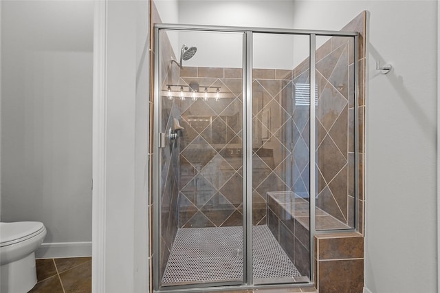 2338 Bastrop St, Houston, TX 77004 - full bathroom featuring a shower stall and tile patterned flooring