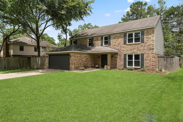 3715 Ember Spring Dr, Kingwood, TX 77339 - view of front of house featuring driveway, a garage, brick siding, and a shingled roof