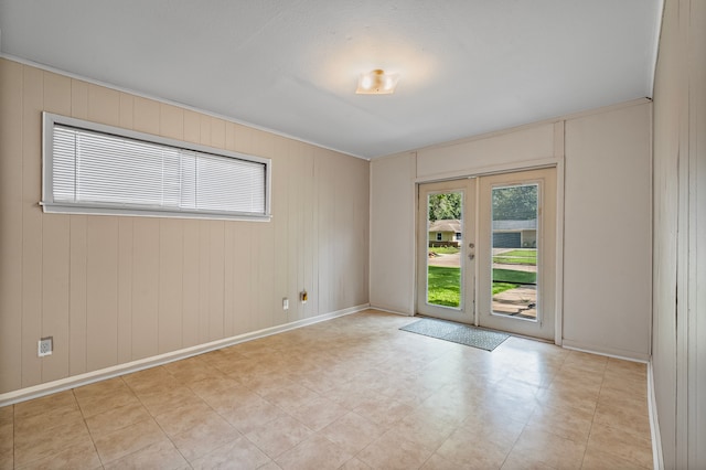5532 Meadow Creek Ln, Houston, TX 77017 - empty room with french doors and baseboards